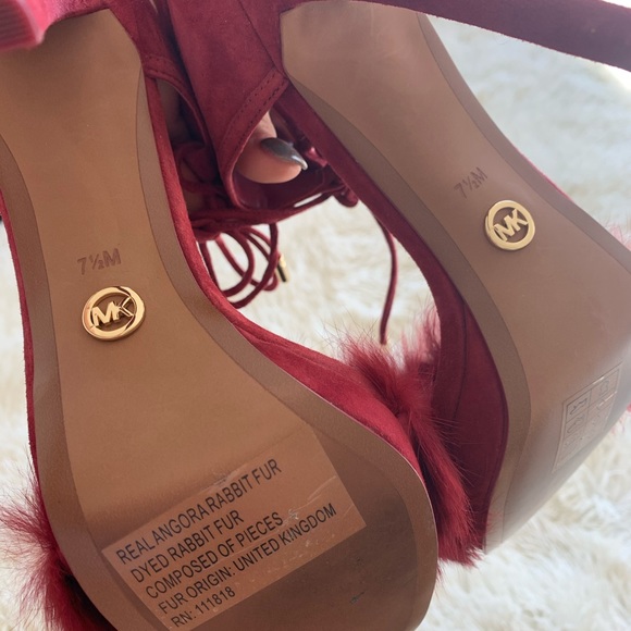 Never-worn Michael Kors suede evening sandal - Picture 2 of 3
